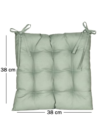 JACK Outdoor Stuhlkissen Sitzkissen 38x38cm Wasserfest in Oliv