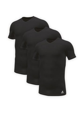 adidas T-Shirt V-NECK in Schwarz