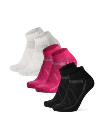 DANISH ENDURANCE Socken low cycling in white pink black