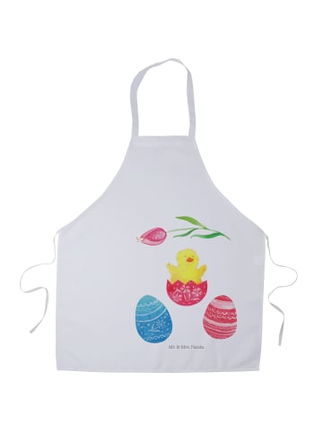 Mr. & Mrs. Panda Arbeitsschürze Küken Schlüpfen ohne Spruch in Weiß