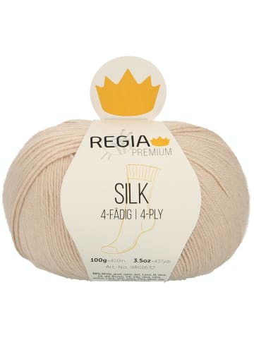 Regia Handstrickgarne Premium Silk, 100g in Leinen Mel.