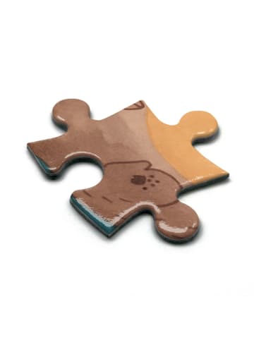 Mr. & Mrs. Panda Puzzle Otter Umarmen Design ohne Spruch in Weiß