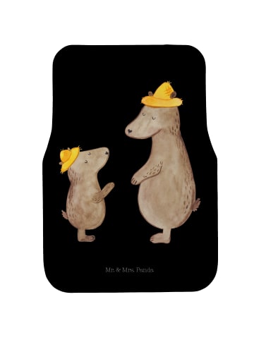 Mr. & Mrs. Panda Automatte Bären mit Hut ohne Spruch in Schwarz