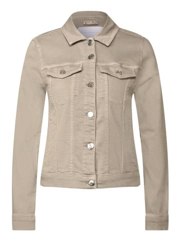 Street One Jeansjacke in beige washed