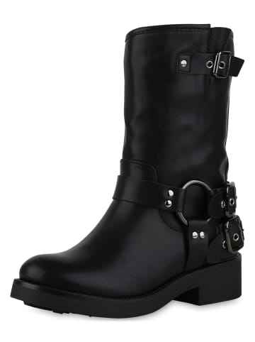 VAN HILL Bikerstiefel Aria in Schwarz