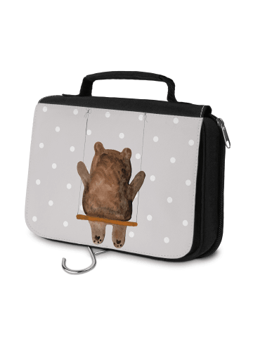 Mr. & Mrs. Panda Kulturtasche Bär Schaukel ohne Spruch in Grau Pastell