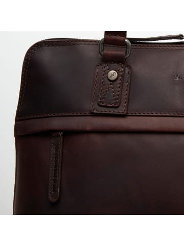 The Chesterfield Brand Branson Schultertasche Leder 37 cm Laptopfach in brown