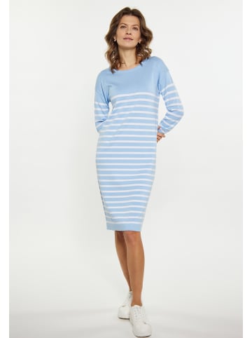 usha BLUE LABEL Damen Kleid in HELLBLAU WEISS