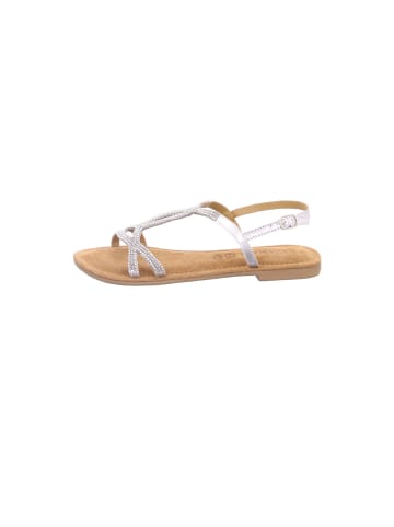 Lazamani Riemchen Sandalen für Damen in silber