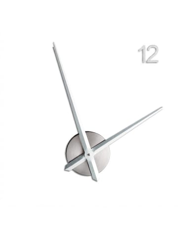relaxdays Wanduhr "DIY" in Silber