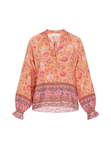 gaya Women Blouse in Orange Multicolor
