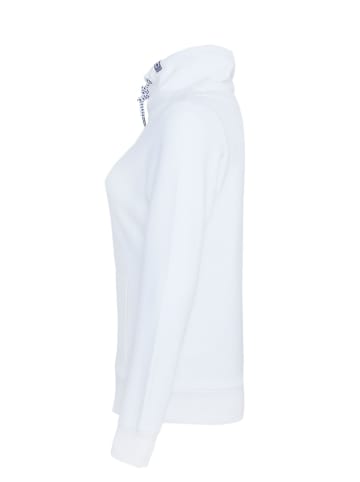SCHIETWETTER Schalkragenpullover "Ronja Rambazamba" in white-navy