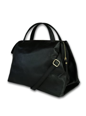 Toscanto Leder Umhängetasche Toscanto Tasche schwarz ca. 35cm