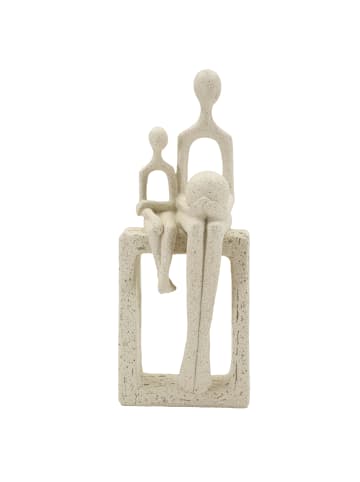 Mauro Ferretti Statuette aus cremefarbenem Kunstharz, 10 x 7,5 x 26 cm