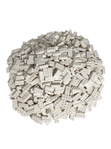 LEGO 2x4 Hochsteine 3001 250x Teile - ab 3 Jahren in white