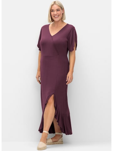 sheego Jerseykleid in burgund