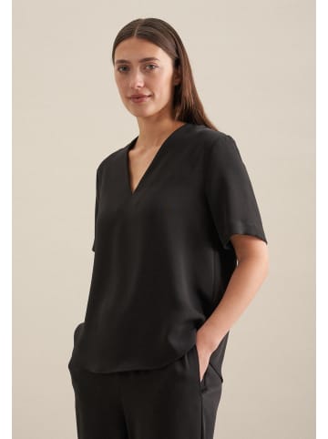 Seidensticker Shirtbluse Regular in Schwarz