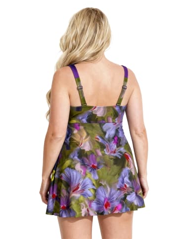 Ulla Popken Badeanzug in moosgrün