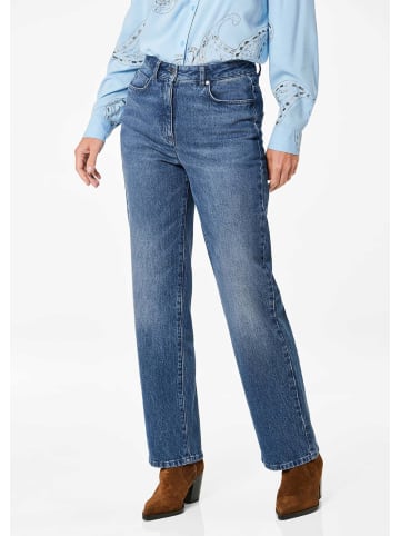 GOLDNER Kurzgröße:  Jeans in blau
