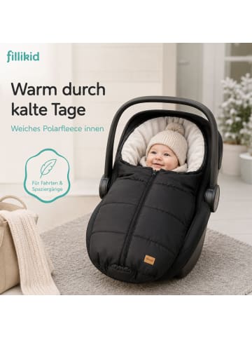 fillikid Winterfußsack Eco SMALL Gr. 0 in Schwarz
