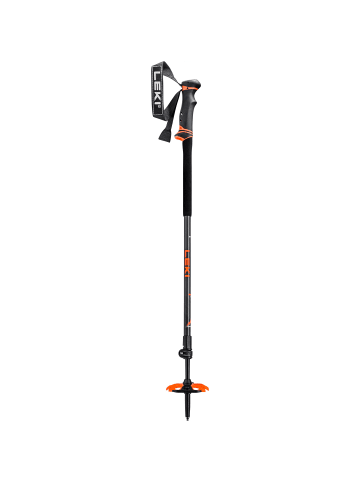 LEKI Skitourenstock Helicon Lite in dark anthracite-neonorange-black