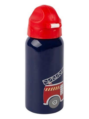 Sigikid Edelstahl Trinkflasche Feuerwehr 400ml in dunkelblau/rot