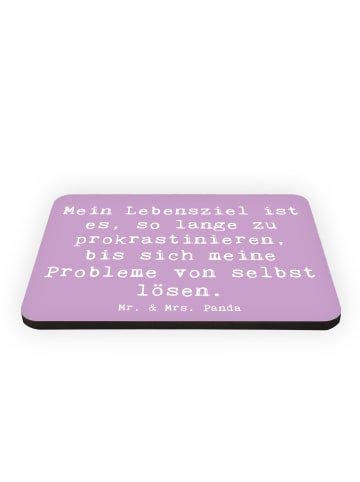 Mr. & Mrs. Panda Magnet mit Spruch Spruch Lebensziele Prokrastin... in Lavendeltraum
