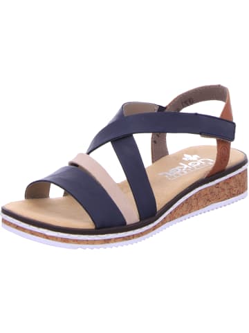 rieker Keilsandalette in blau