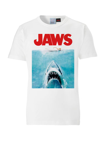 Logoshirt T-Shirt Jaws - Der weisse Hai in altweiss