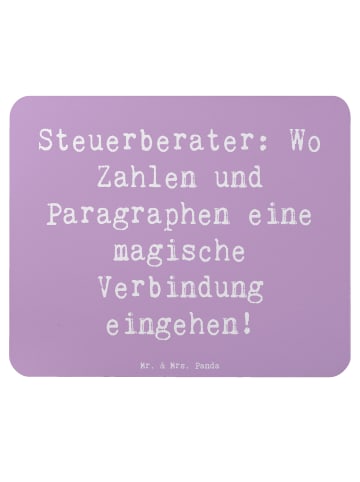 Mr. & Mrs. Panda Mousepad Spruch Magische Steuerberater mit Spruch in Lavendeltraum