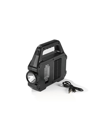 EASYmaxx Solar-Arbeitsleuchte mobil 3,7V schwarz Schwarz