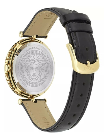 Versace Analoguhr für Damen in Schwarz