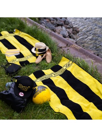 BVB BVB-Duschtuch mit Blockstreifen in schwarz