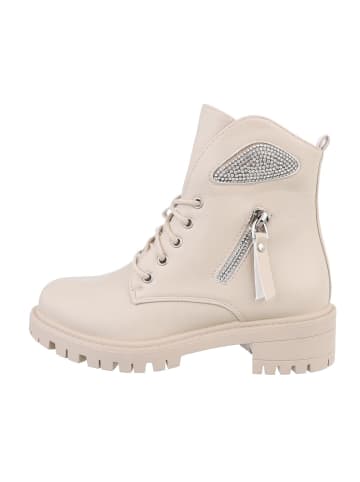 Ital-Design Stiefelette in Beige