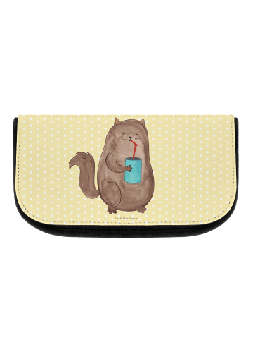 Mr. & Mrs. Panda Kulturtasche Katze Dose ohne Spruch in Gelb Pastell