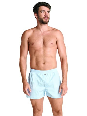 Jockey Boxershorts Everyday Woven 3 Stück in Hellblau