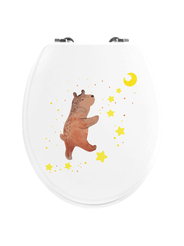 Mr. & Mrs. Panda Toilettenbrille Bär Träume ohne Spruch in Weiß