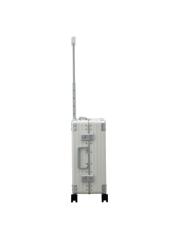 Aleon Fortis 4-Rollen Kabinentrolley Aluminium 54 cm snowwhite