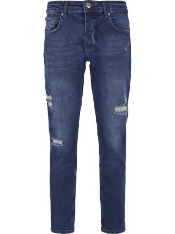 2Y Premium Tapered Jeans in blue