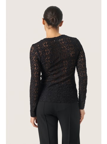 Soaked in Luxury Langarm-Shirt SLMaleve Slim fit in Black