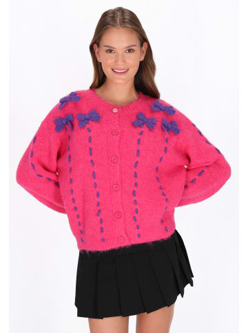 myMo Women Cardigan in fuchsia
