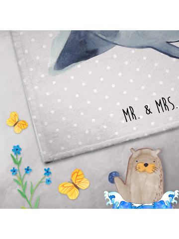 Mr. & Mrs. Panda Handtuch Axolotl Tequila ohne Spruch in Grau Pastell