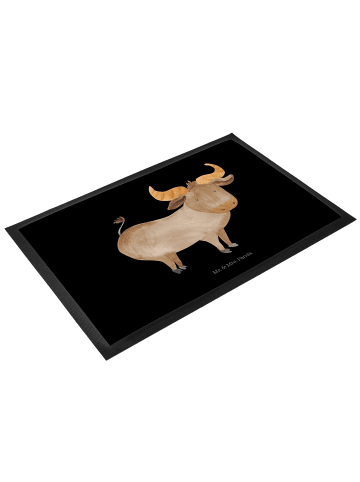 Mr. & Mrs. Panda Fußabtreter Sternzeichen Stier ohne Spruch in Schwarz