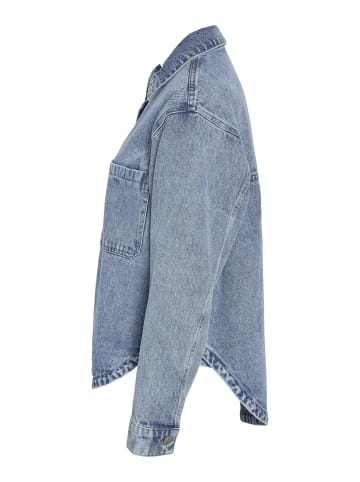 Noisy may Shacket in Light Blue Denim1