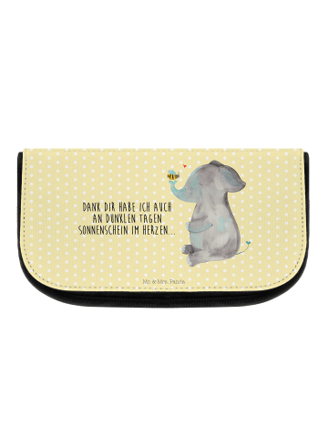 Mr. & Mrs. Panda Kosmetiktasche Elefant Biene mit Spruch in Gelb Pastell