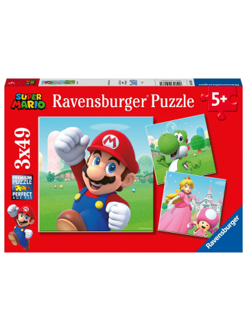 Ravensburger Ravensburger Kinderpuzzle 05186 - Super Mario - 3x49 Teile Puzzle für Kinder...