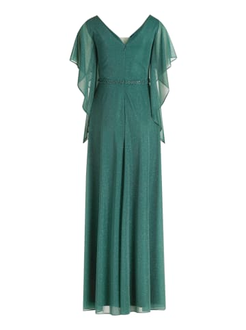 Vera Mont Abendkleid im Glitzer-Look in Green/Grey