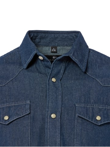 Nils Sundström Jeanshemd in medium stone