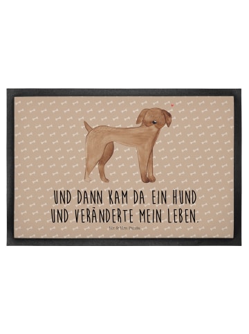 Mr. & Mrs. Panda Schmutzfangmatte Hund Dogge mit Spruch in Hundeglück