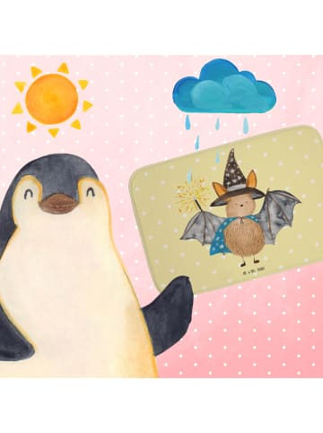 Mr. & Mrs. Panda Badteppich Fledermaus Zauberer ohne Spruch in Gelb Pastell